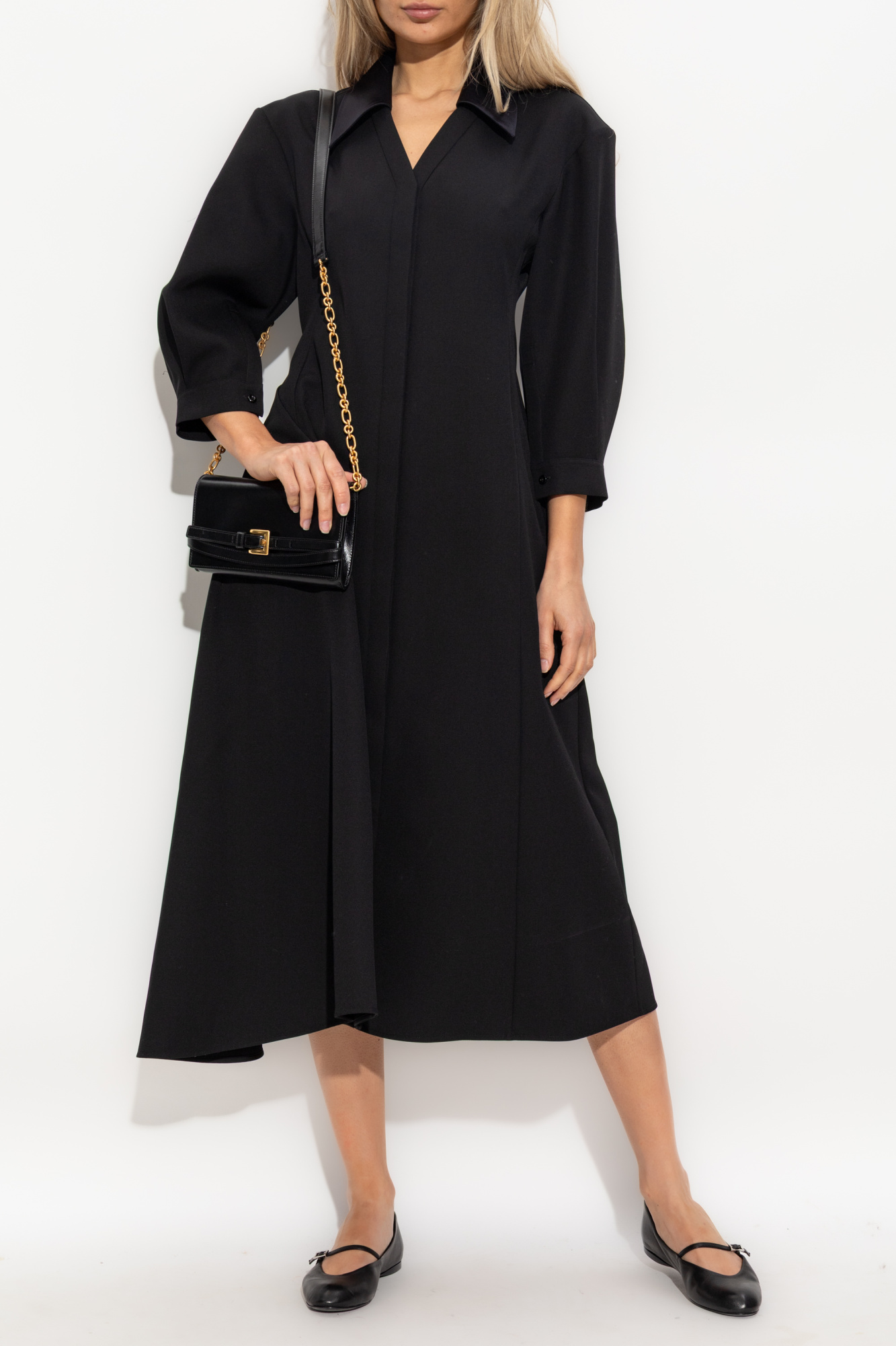 Czarny Wełniana sukienka JIL SANDER - Vitkac Polska